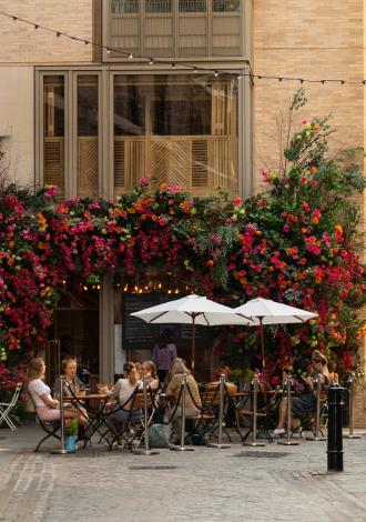 Outside eating area