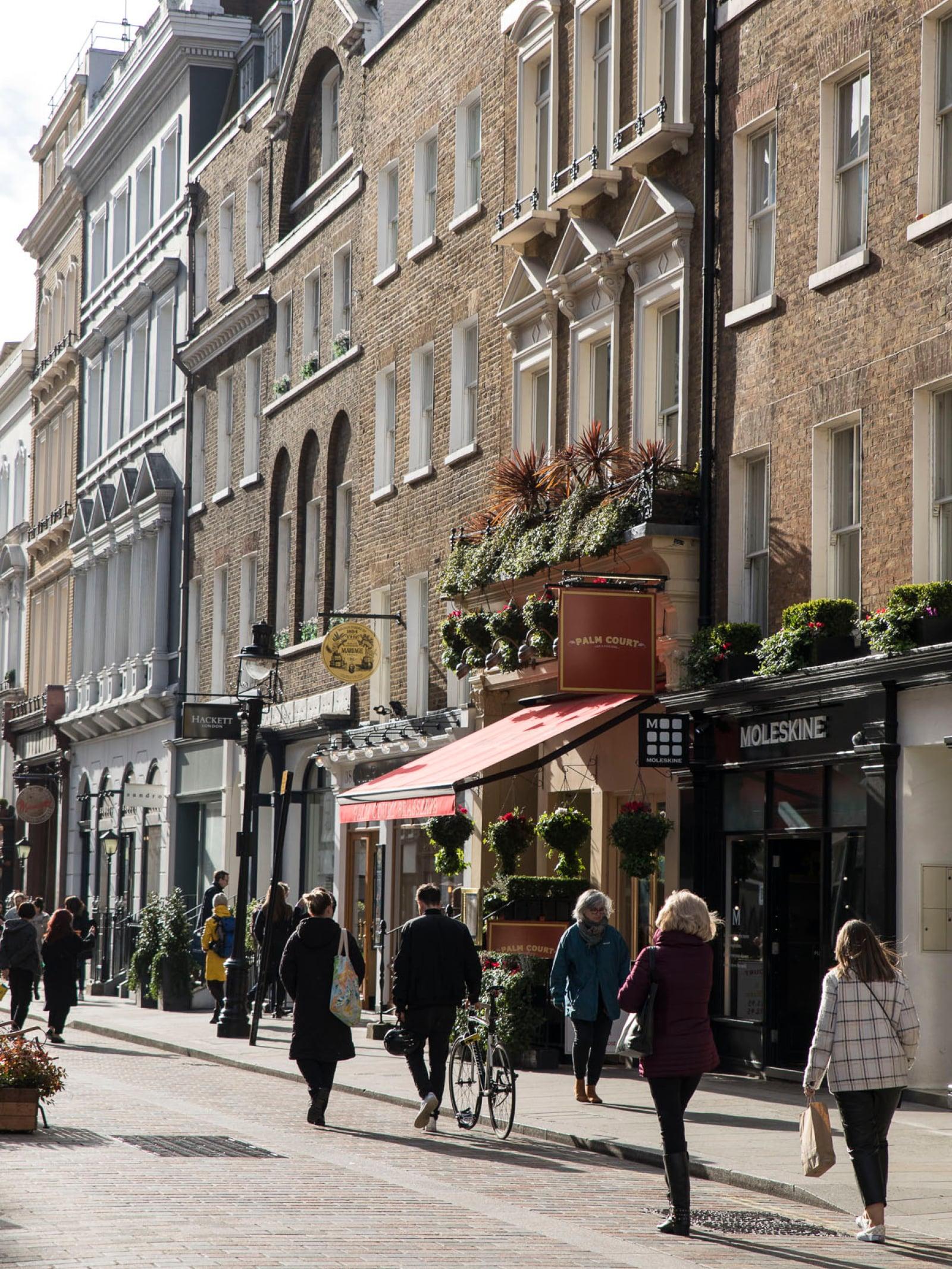 Outside shopping street